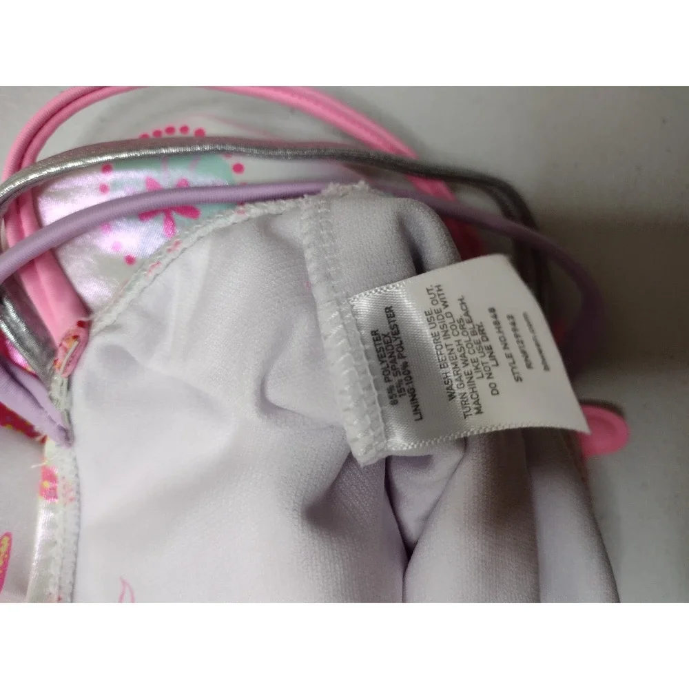 Bmagical Girls Iridescent Starfish Seashell One‎ Piece Swimsuit Size 6